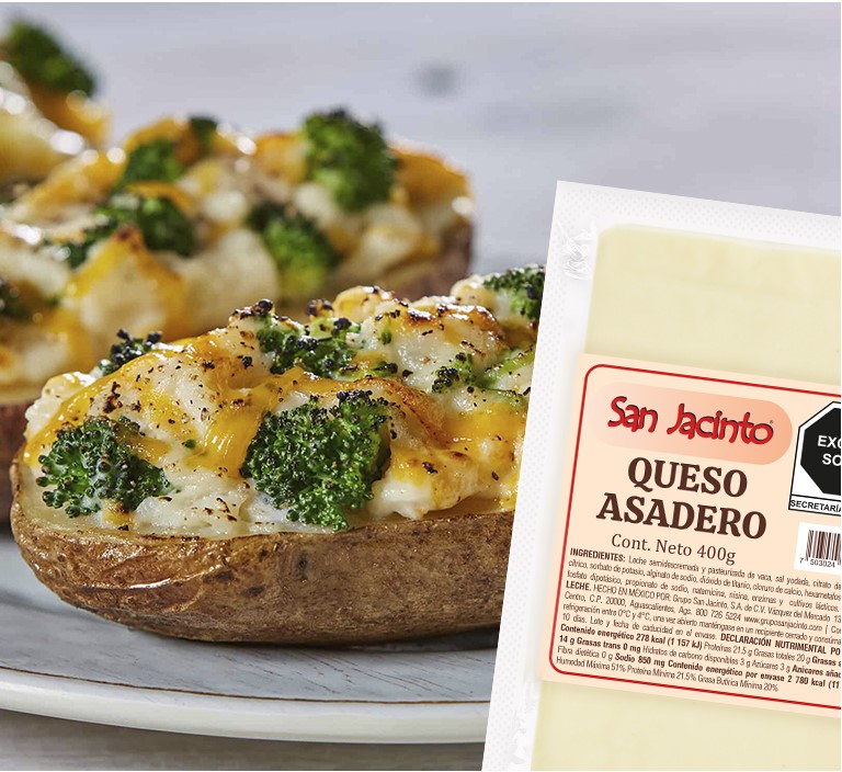 Tapas con queso asadero